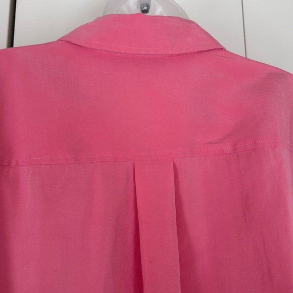Chico’s Coral button up blouse silk-feel (Chico’s 3) XL - Picture 7 of 8